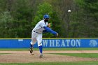 Baseball vs CGA  Wheaton College Baseball vs Coast Guard Academy during game one of the NEWMAC semi-finals playoffs. - (Photo by Keith Nordstrom) : Wheaton, baseball, NEWMAC